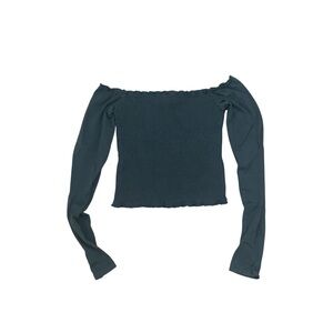 Hollister Olive Green Ribbed Top